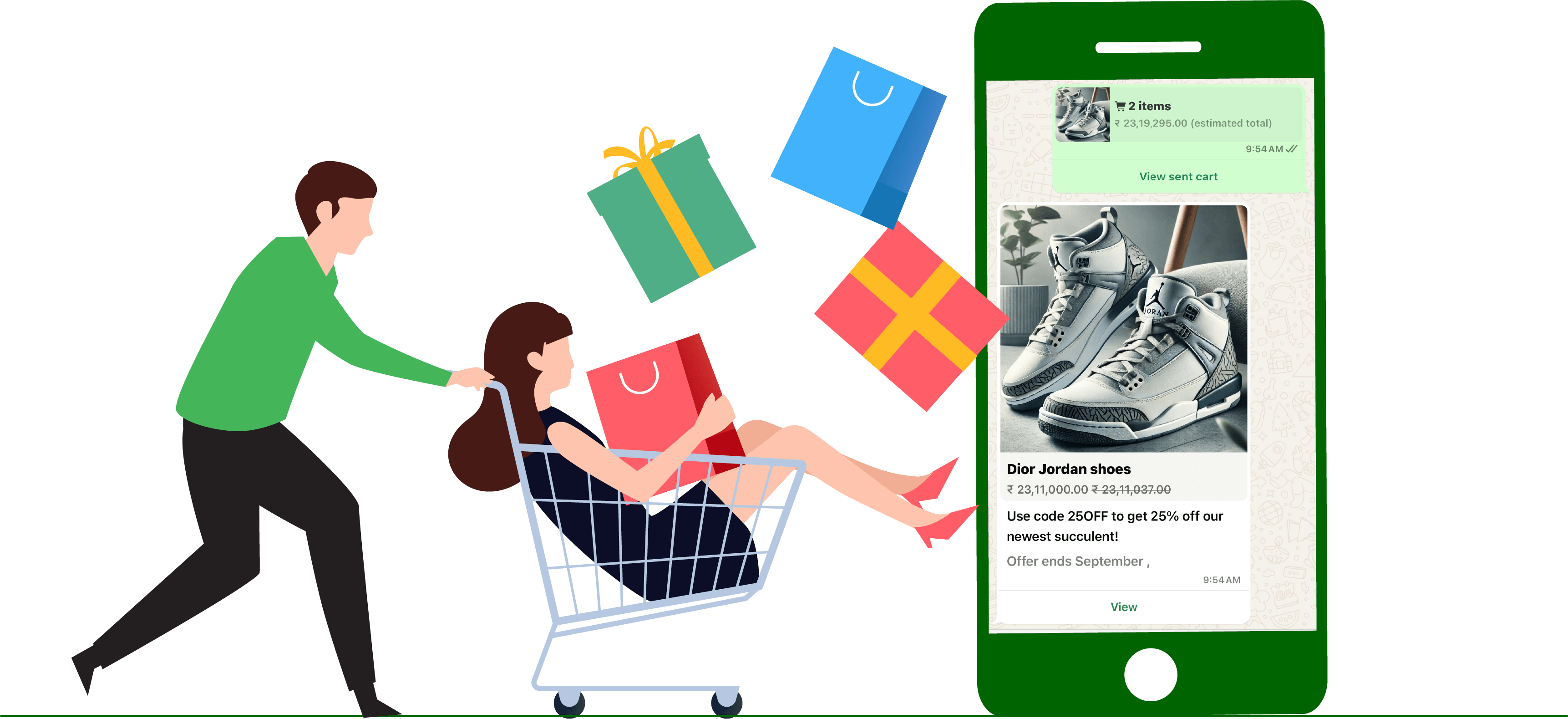 Simple and easy shopping on WhatsApp